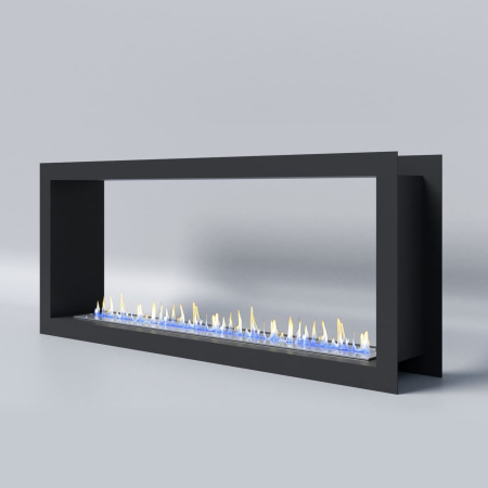 Биокамин "Русский огонь" Честер Сквозной встраиваемый