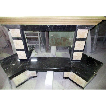 Камин Madeira Dоra Dark Chokolate мрамор б. угловая