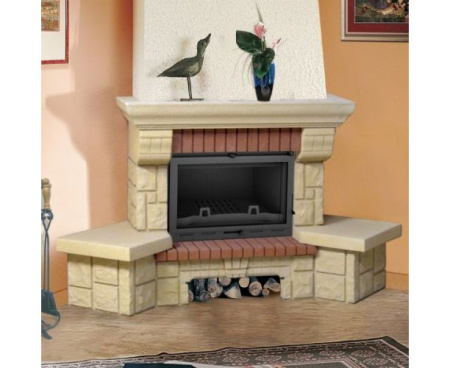 Камин Мета Опус с топкой Оптима 701Ш