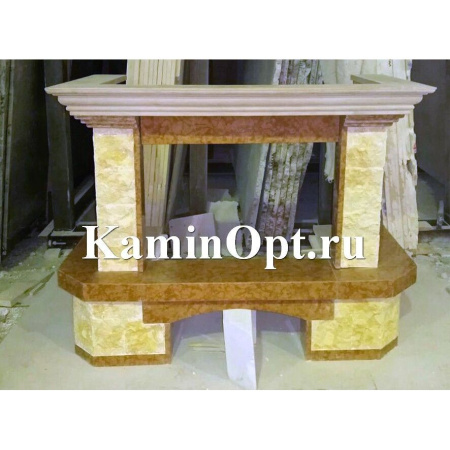 Камин Madeira Agnes Rosso мрамор. б. пристенный