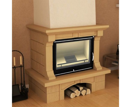 Камин Мета Лира 700 кантри с Эльба АКВА 700Ш