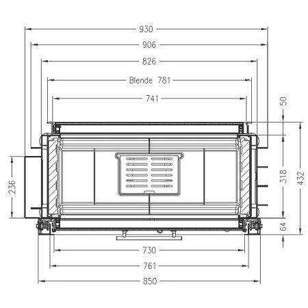 Топка SPARTHERM Varia AS-FDh чёрный шамот