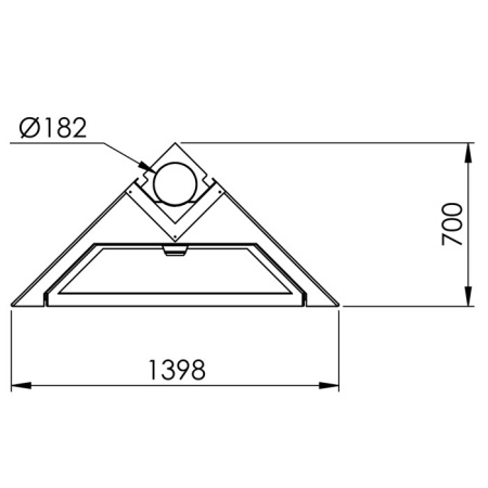 Камин Traforart FOXI FRONTAL пристенный подвесной чёрный