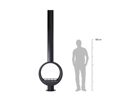 Камин Fireplace 26 с частичным остеклением