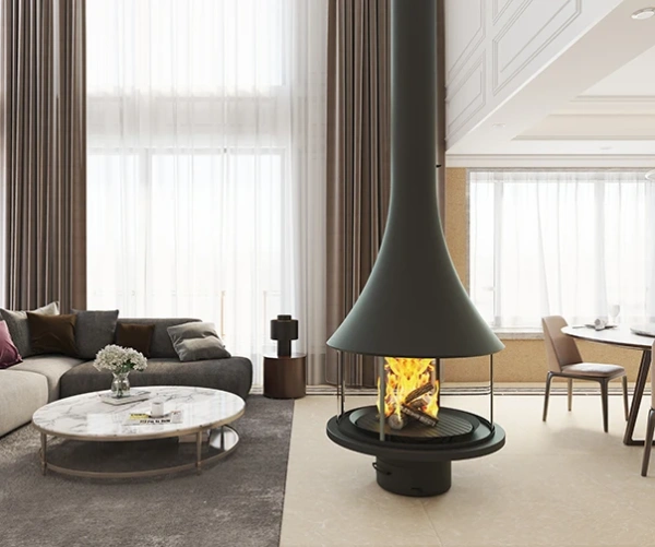 Камин Bordelet Marina 993 Центральный со стеклом Камин Bordelet Marina 993 Центральный со стеклом