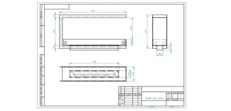 Биокамин ZeFire торцевой сквозной Standart 900