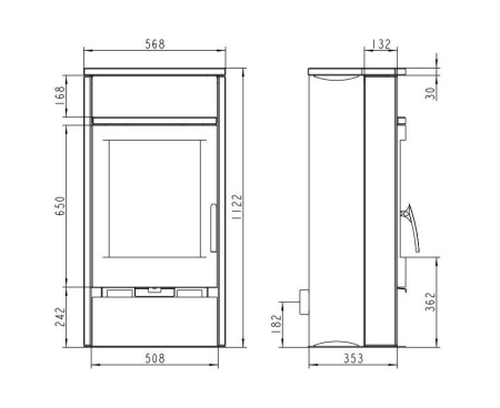 Печь THORMA ALVESTA КОРИЧНЕВЫЙ/ПЕСЧАНИК