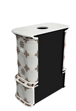 Печь камин КимрПечь Прованс с дровником Пристенный Зима в лесу с топкой Ладья 600