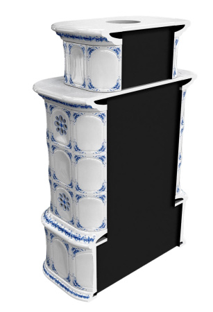 Печь камин КимрПечь Прованс с дровником Пристенный Двухъярусный Голландия стопкой Ладья 600