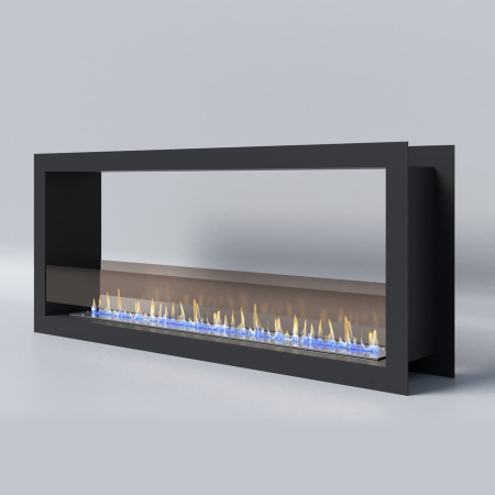 Биокамин "Русский огонь" Честер Сквозной встраиваемый