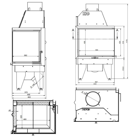 Топка KFD ECO iLine 5161 L