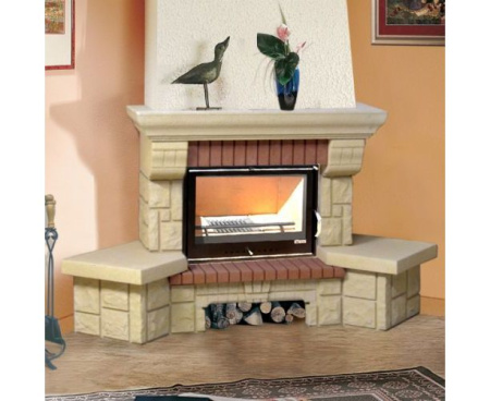 Камин Мета Опус с топкой Эльба 700Ш