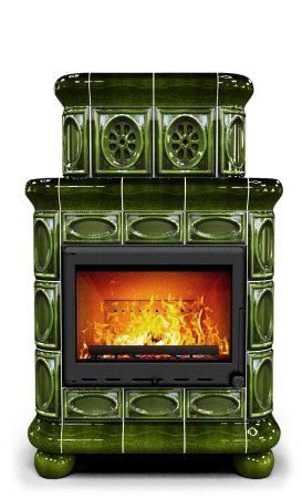 Печь камин КимрПечь Медальон Пристенный Двухъярусный Хвоя