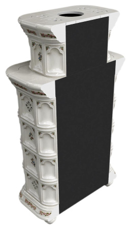 Печь камин КимрПечь Истра Пристенный Двухъярусный Прованс с топкой Ладья 600