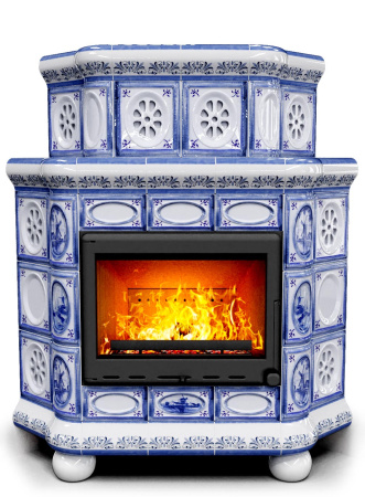 Печь камин КимрПечь Медальон Угловой Двухъярусный Голландия