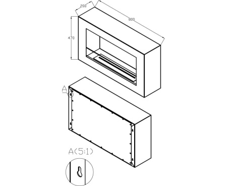 Биокамин Silver Smith IMAGE 800