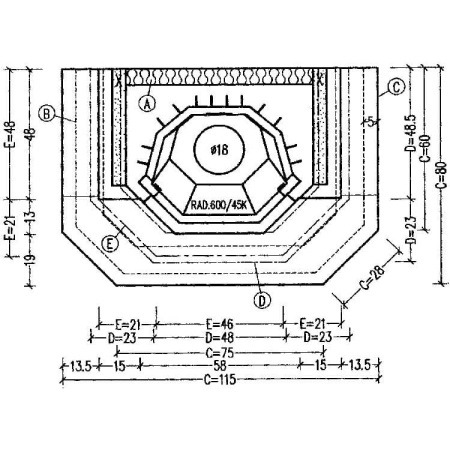 Облицовка Hark 4/18.6 B burgos iroko Облицовка Hark 4/18.6 B burgos iroko