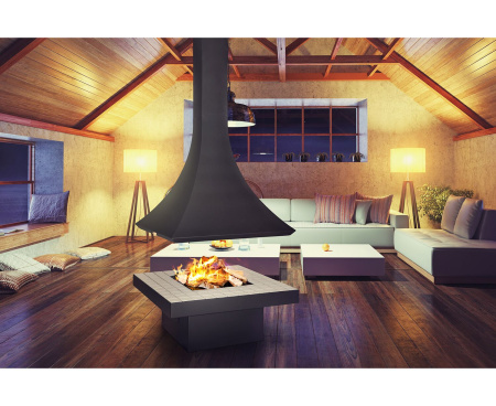Камин Fireplace 05 островной