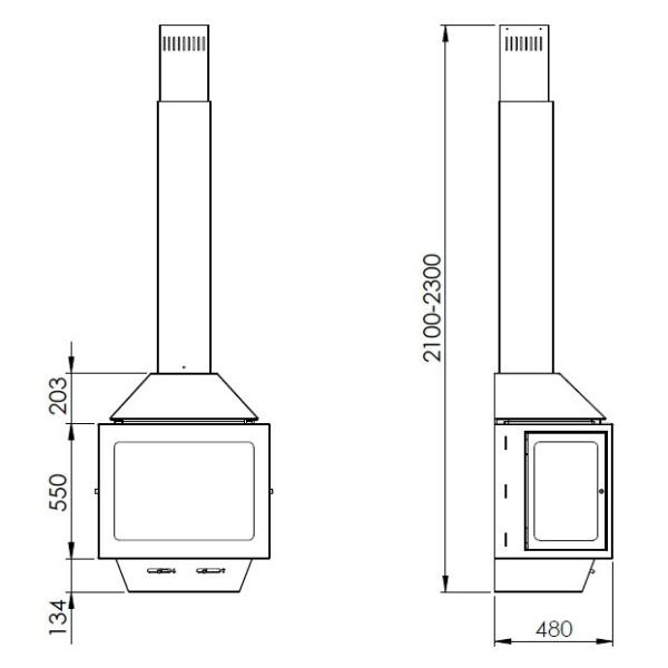 Камин Traforart ARIADNA FRONTAL подвесной чёрный Камин Traforart ARIADNA FRONTAL подвесной чёрный