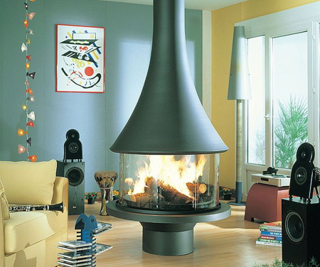 Камин Bordelet Marina 993 Центральный со стеклом