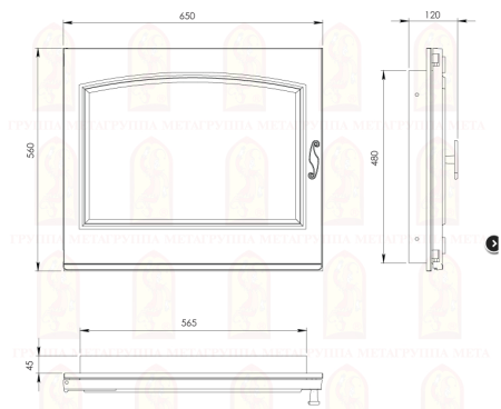 Дверь Каминная Нормандия классик Дверь Каминная Нормандия классик