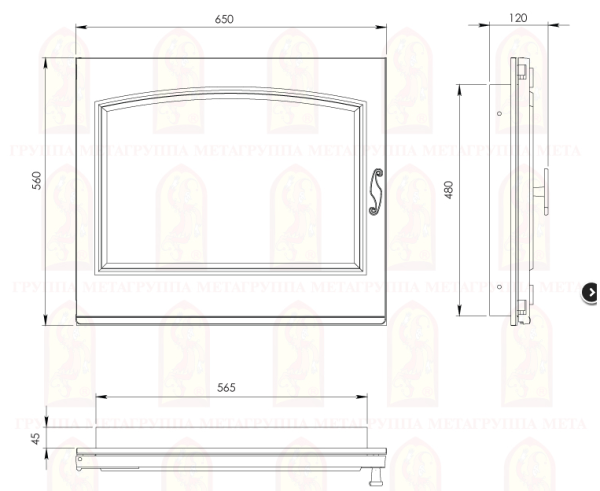 Дверь Каминная Нормандия классик Дверь Каминная Нормандия классик