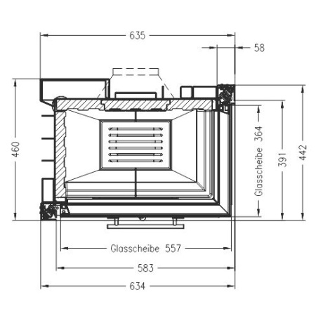 Топка SPARTHERM Varia 2R-55h светлый шамот