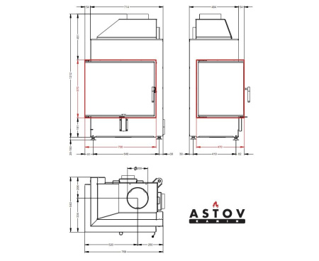 Топка Астов (Astov) П2С 700 L