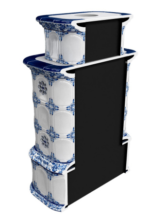 Печь камин КимрПечь Прованс с дровником Пристенный Двухъярусный Дельфт с топкой Ладья 600 Печь камин КимрПечь Прованс с дровником Пристенный Двухъярусный Дельфт с топкой Ладья 600