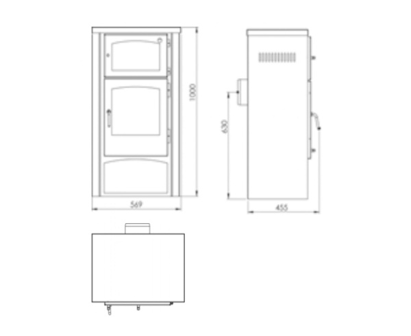 Печь-камин PANADERO Milano +