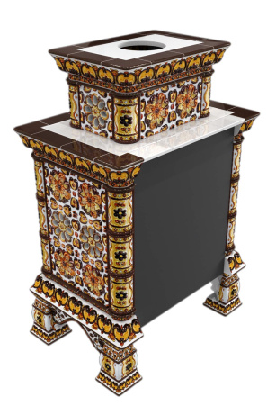 Печь камин КимрПечь Кострома Пристенный Двухъярусный Октябрь