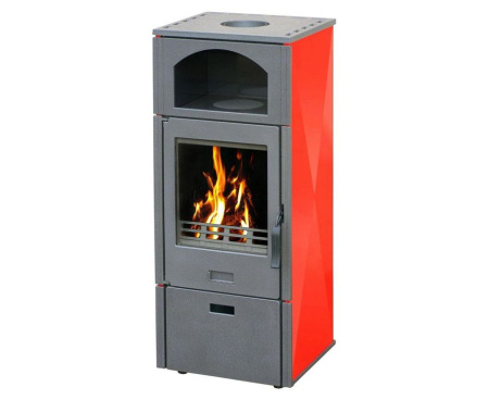 Печь Plamen LAGUNA, эмалированная, красная