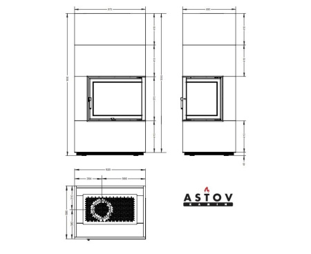 Камин Астов (Astov) APLIT П2С 700 R