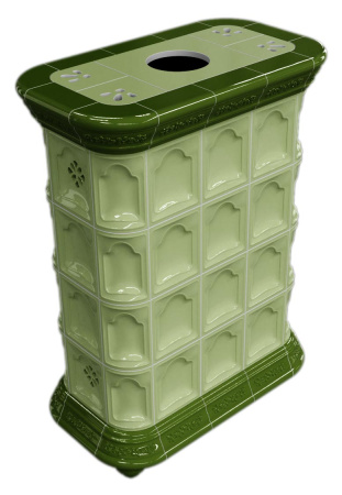 Печь камин КимрПечь Истра Центральный Олива с топкой Ладья 600