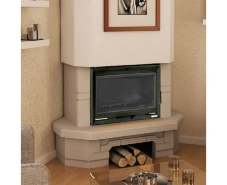 Камин Мета Акцент с топкой Аксиома угловой