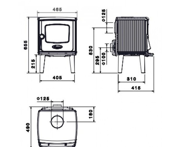 Печь Dovre 325CB Печь Dovre 325CB