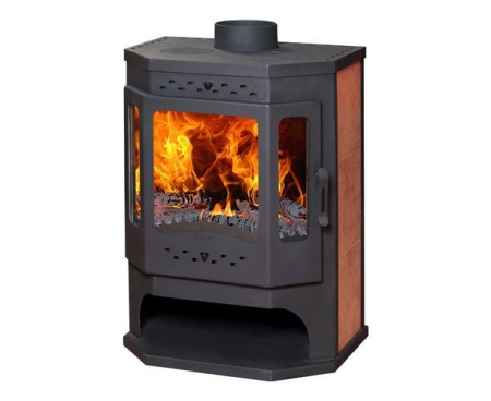 Печь ЭкоКамин Бавария Призматик с плитой и ТО