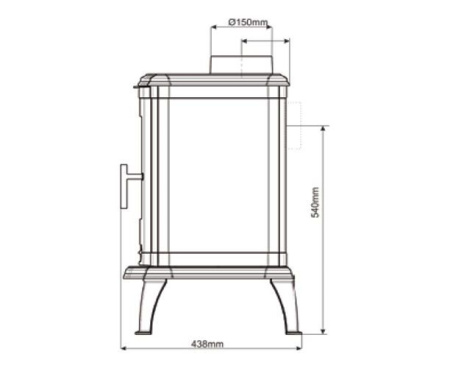 Печь Nordflam Adria чугунная