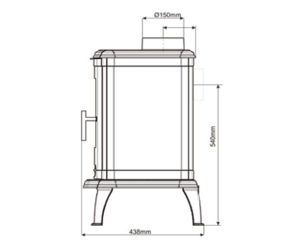 Печь Nordflam Adria чугунная