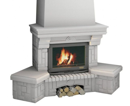 Камин Мета Ария с топкой Промо 700Ш угловой