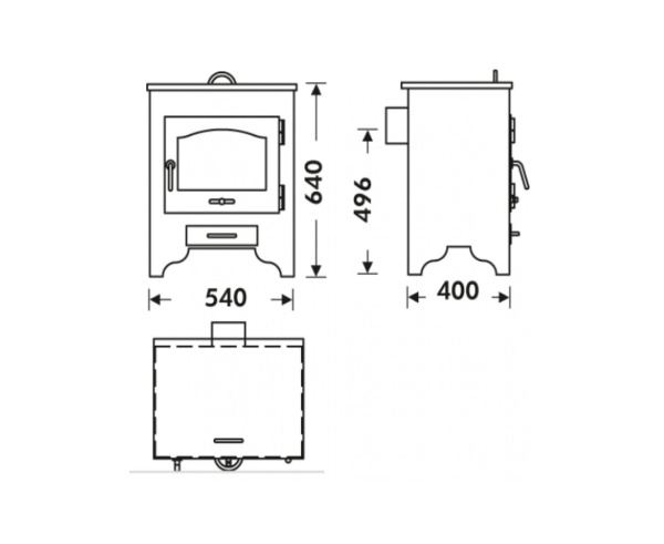 Печь-камин PANADERO Oslo Ecodesign