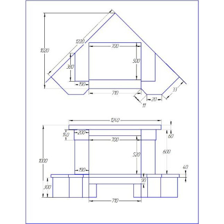 Камин Madeira Aster Rosso мрамор. б. угловой