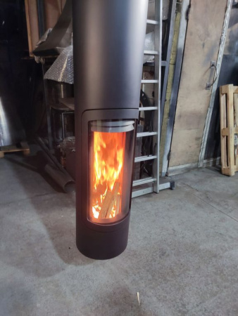 Камин подвесной с одним стеклом