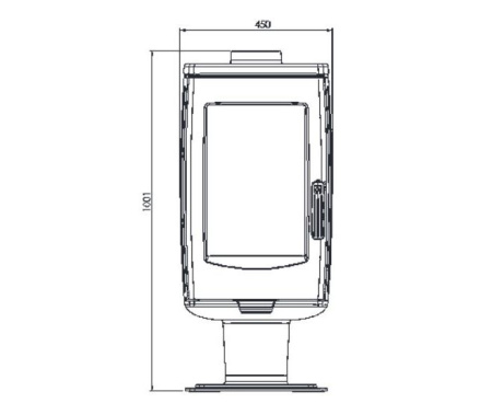 Печь Plamen ARIA, черная