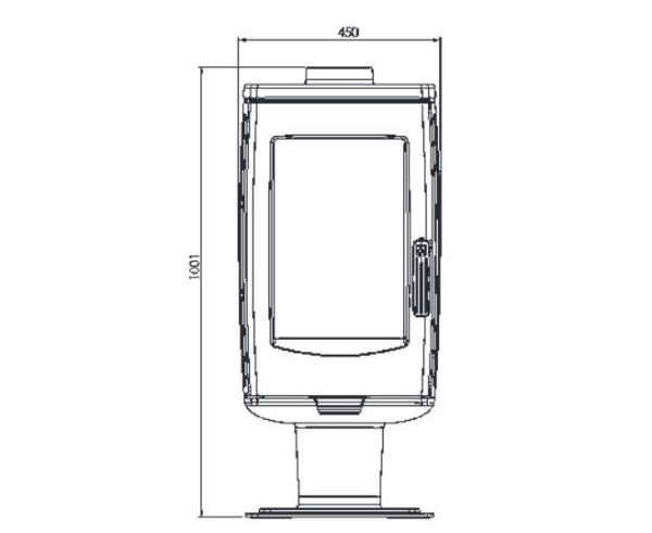 Печь Plamen ARIA, черная