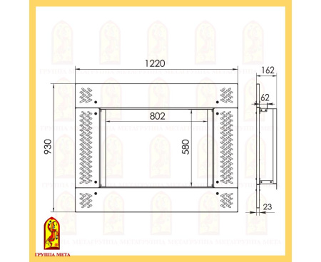 Рамка Мета ОРНАМЕНТ 800