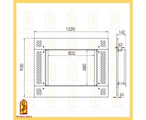 Рамка Мета ОРНАМЕНТ 800