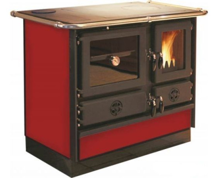 Печь MBS TERMO MAGNUM красный L (отвод дыма левый)