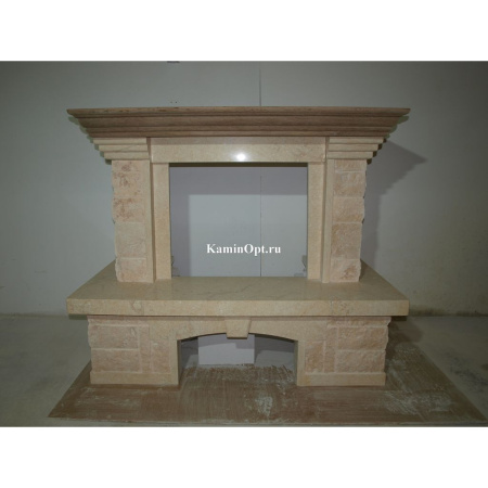 Камин Madeira Flora Rosso мрамор. б. угловой