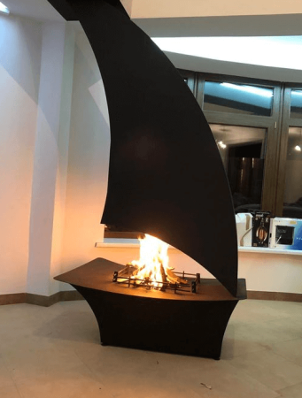 Камин подвесной Парус